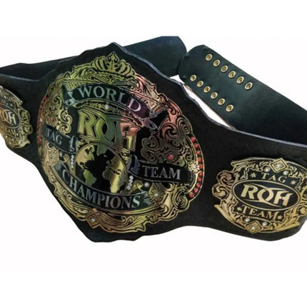 ROH Replica Championship Belt by Championship Belts – 6mm Brass Plates | Adult Size