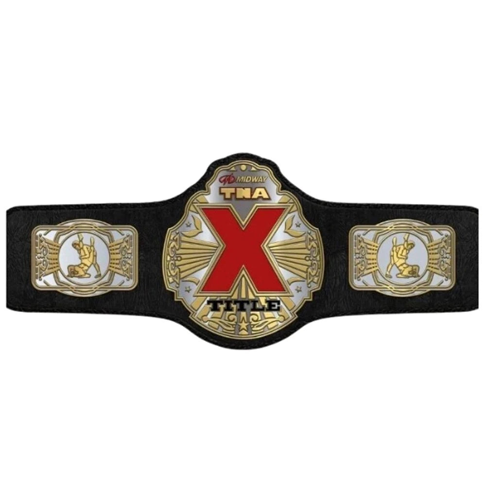 NWA TNA X Title Championship Wrestling Belt Replica – 6mm Brass Plates | Adult Size