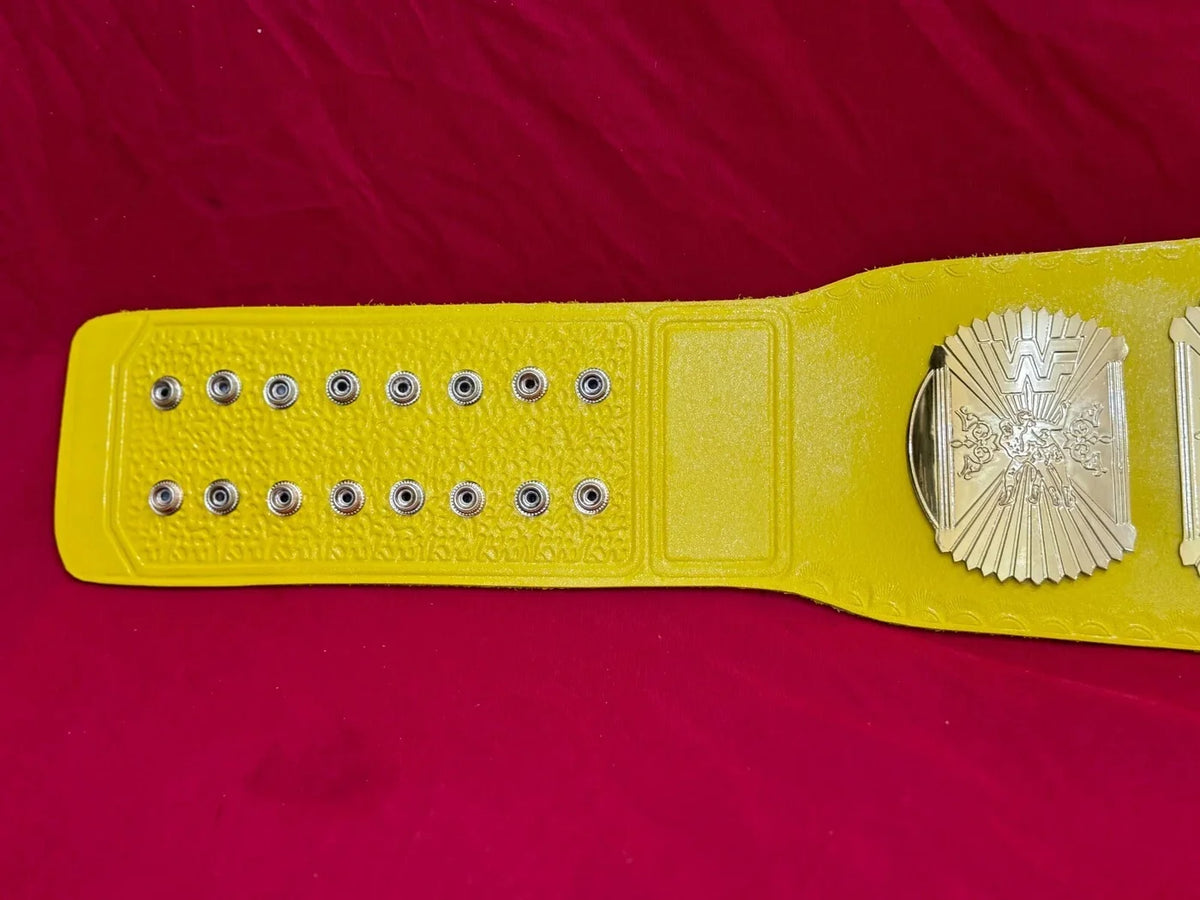 WWF Hulk Hogan Winged Eagle World Heavyweight Championship Title Replica Belt – 6mm Brass Plates | Adult Size