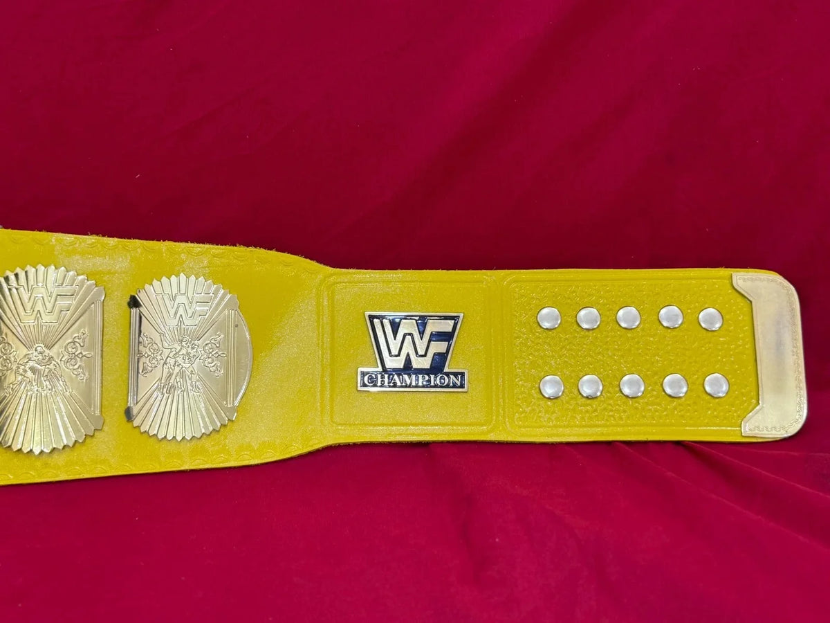 WWF Hulk Hogan Winged Eagle World Heavyweight Championship Title Replica Belt – 6mm Brass Plates | Adult Size