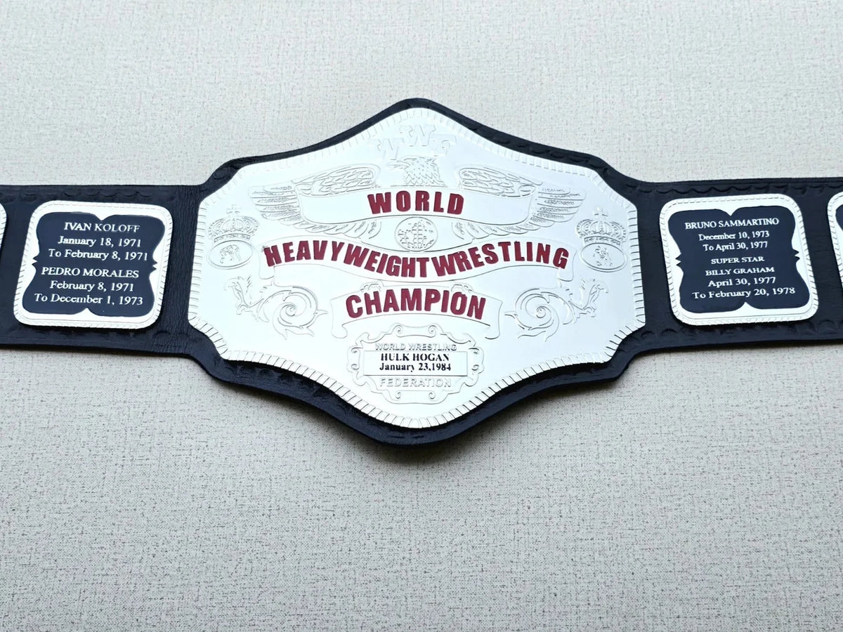 Hogan 84 Championship Belt Replica Belt – 6mm Brass Plates | Adult Size