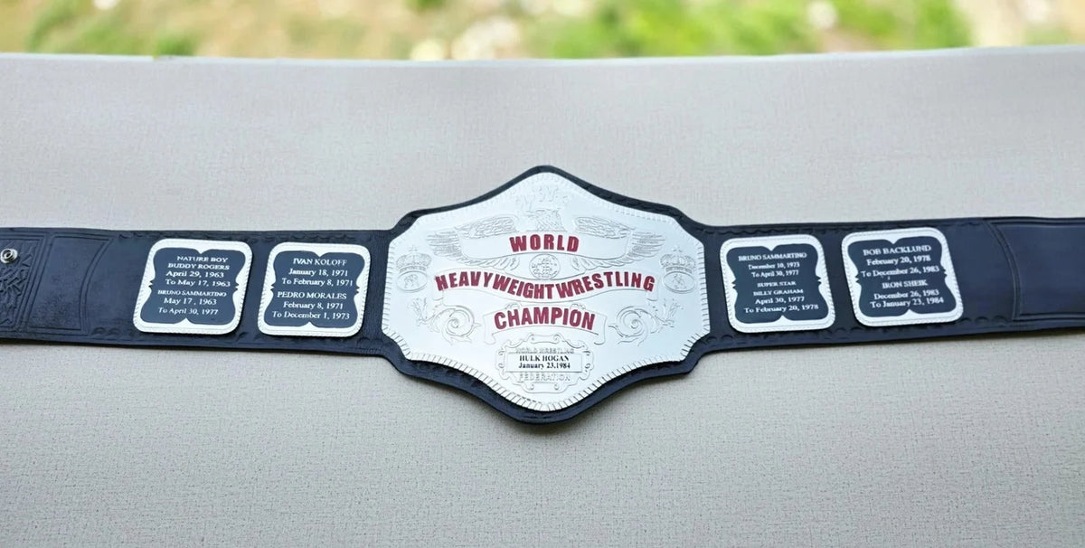 Hogan 84 Championship Belt Replica Belt – 6mm Brass Plates | Adult Size