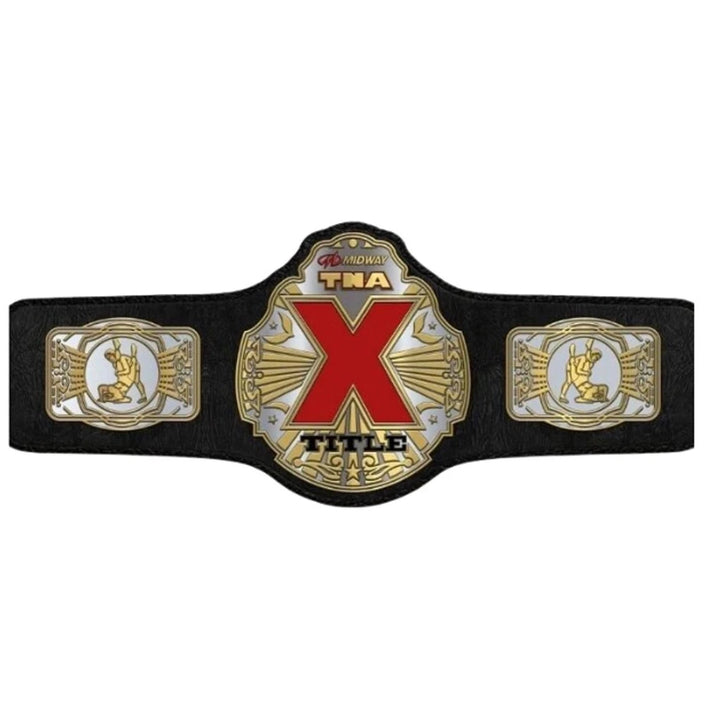 NWA TNA X Title Championship Wrestling Belt Replica – 6mm Brass Plates | Adult Size