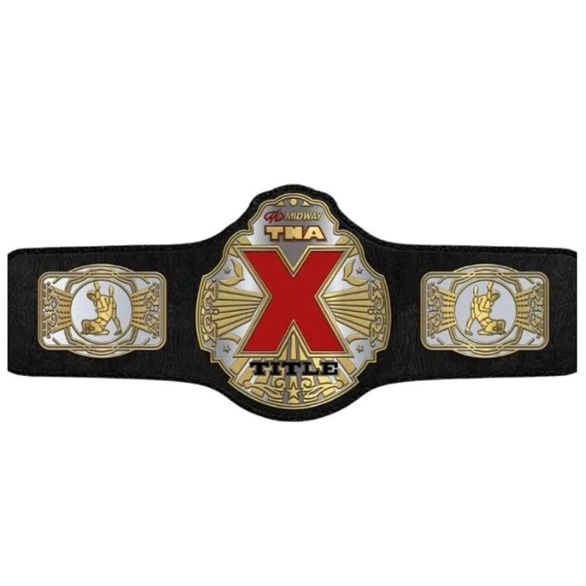NWA TNA X Title Championship Wrestling Belt Replica – 6mm Brass Plates | Adult Size