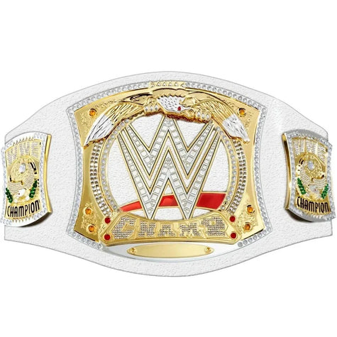 John Cena White Spinner Championship Replica Title Belt – 6mm Brass Plates | Adult Size