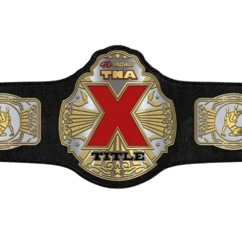 NWA TNA X Title Championship Wrestling Belt Replica – 6mm Brass Plates | Adult Size