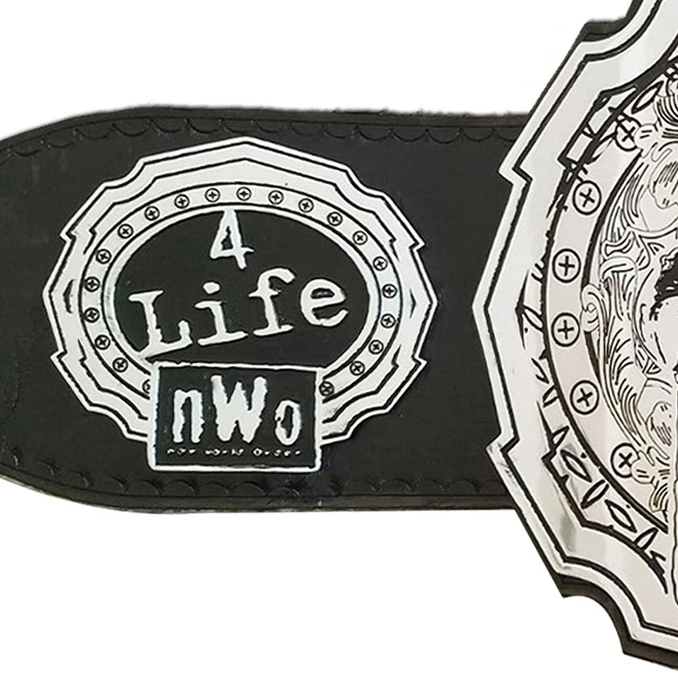 NWO New World Order Championship Replica Title Belt – 6mm Brass Plates | Adult Size