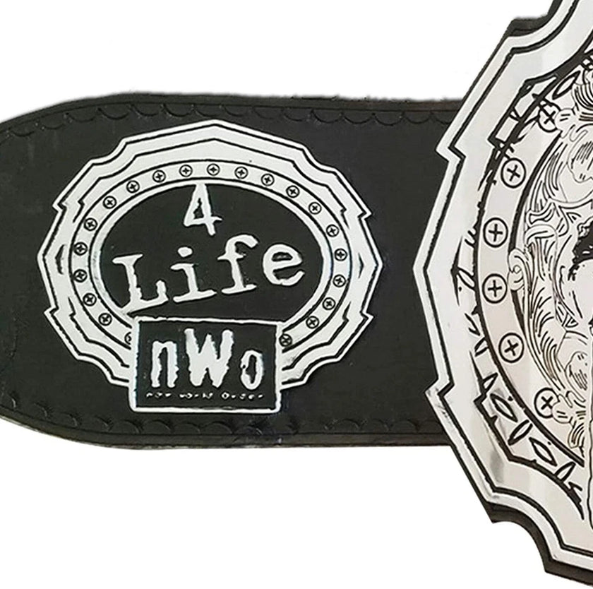 NWO New World Order Championship Replica Title Belt – 6mm Brass Plates | Adult Size