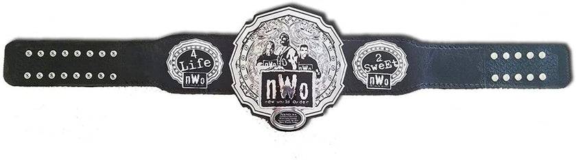 NWO New World Order Championship Replica Title Belt – 6mm Brass Plates | Adult Size