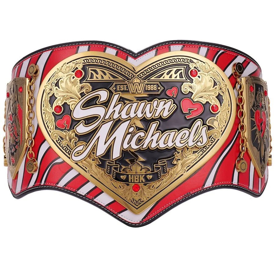 Shawn Michaels Legacy Championship Title Belt Replica – 6mm Brass Plates | Adult Size