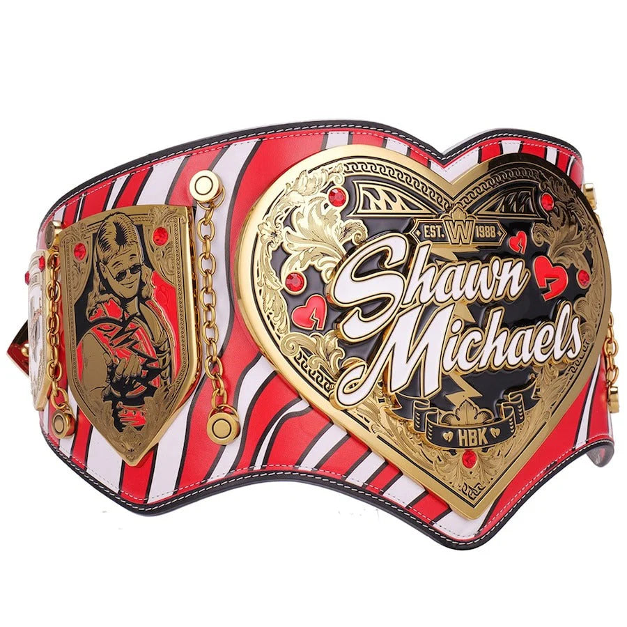 Shawn Michaels Legacy Championship Title Belt Replica – 6mm Brass Plates | Adult Size