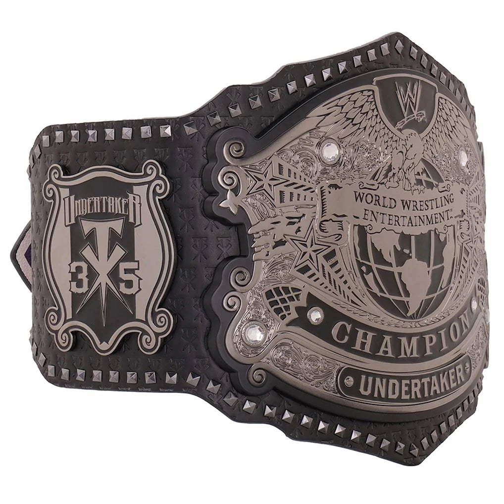 The Undertaker 35 Years American Badass Signature Series Championship Title Belt Replica - 6mm Brass Plates | Adult Size
