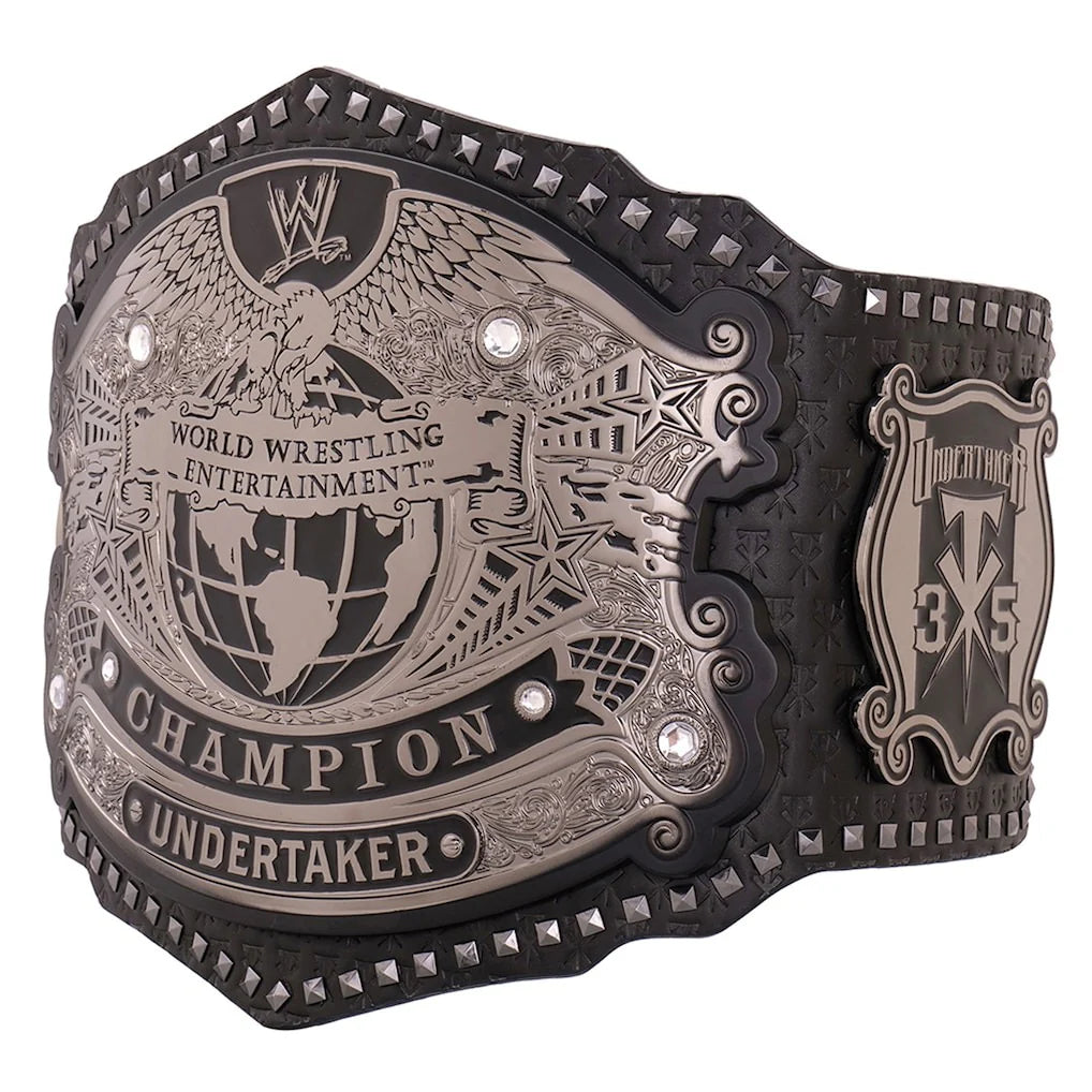 The Undertaker 35 Years American Badass Signature Series Championship Title Belt Replica - 6mm Brass Plates | Adult Size