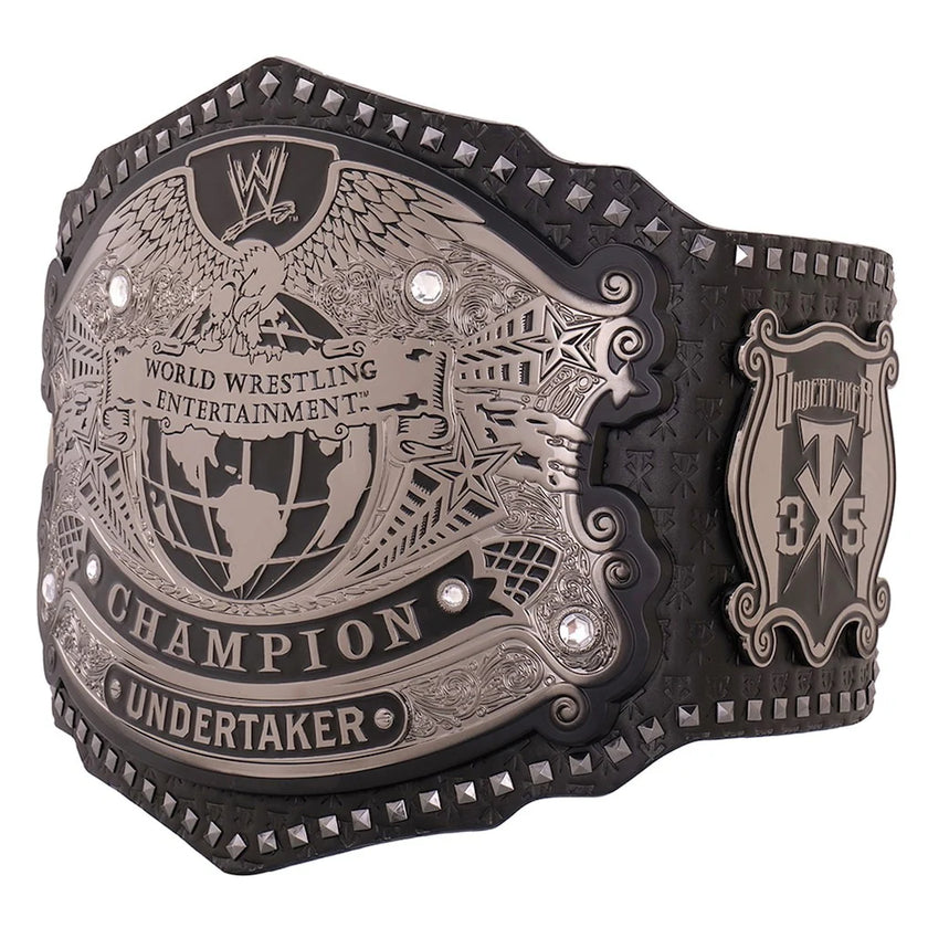 The Undertaker 35 Years American Badass Signature Series Championship Title Belt Replica - 6mm Brass Plates | Adult Size