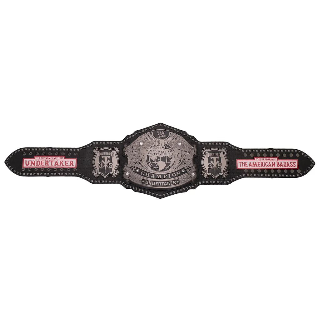 The Undertaker 35 Years American Badass Signature Series Championship Title Belt Replica - 6mm Brass Plates | Adult Size