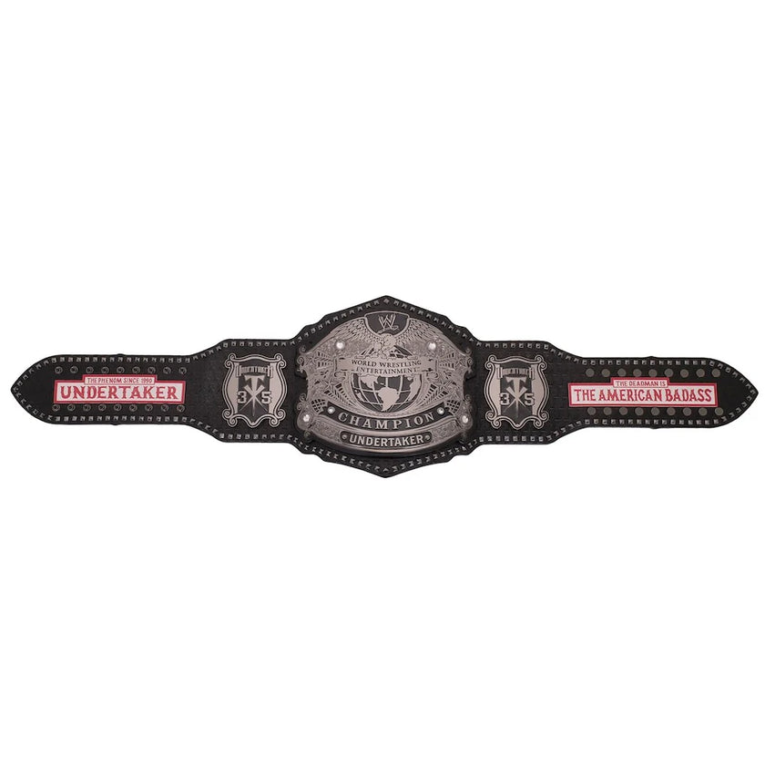 The Undertaker 35 Years American Badass Signature Series Championship Title Belt Replica - 6mm Brass Plates | Adult Size