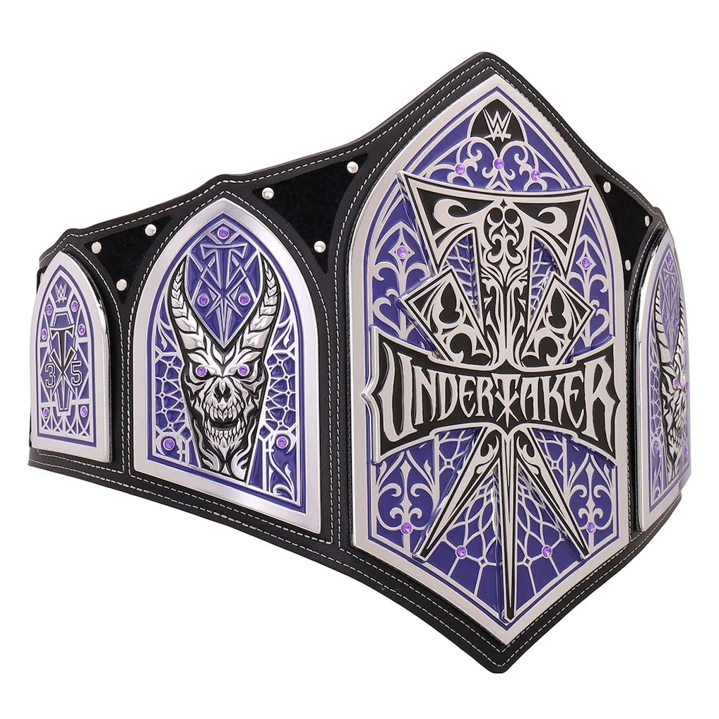 The Undertaker 35 Years Deadman Legacy Championship Title Belt – 6mm Brass Plates | Adult Size