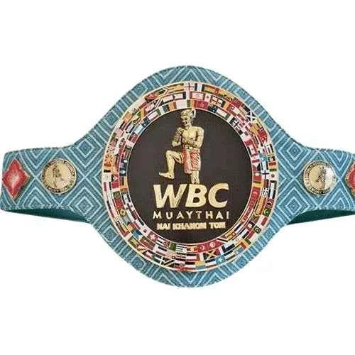 WBC Muay Thai Nai Khanom Tom Champion Belt Replica 6mm Brass Plates | Adult Size