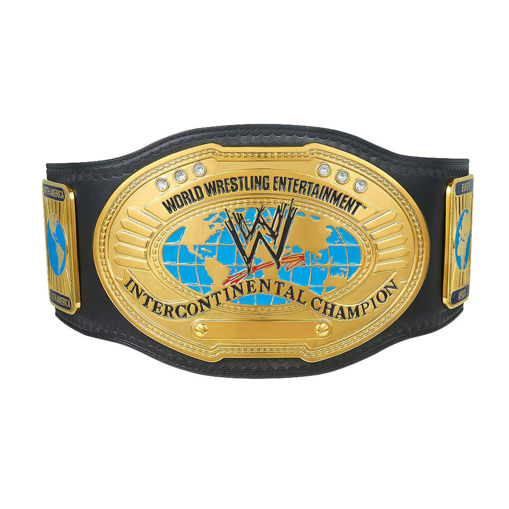WWE Attitude Era Intercontinental Championship Replica Title Belt 6mm Brass Plates | Adult Size