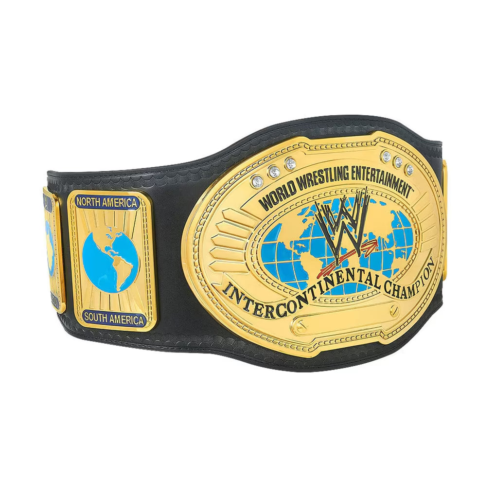 WWE Attitude Era Intercontinental Championship Replica Title Belt 6mm Brass Plates | Adult Size