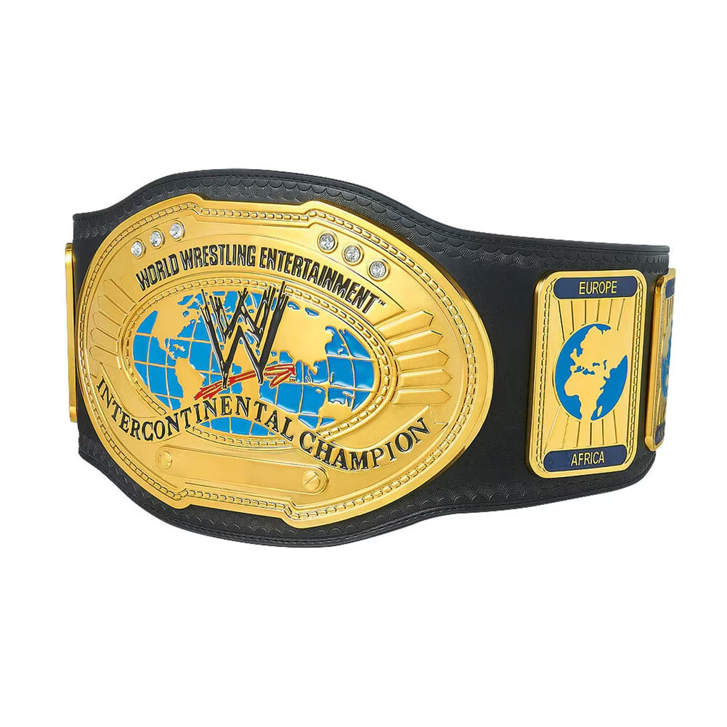 WWE Attitude Era Intercontinental Championship Replica Title Belt 6mm Brass Plates | Adult Size