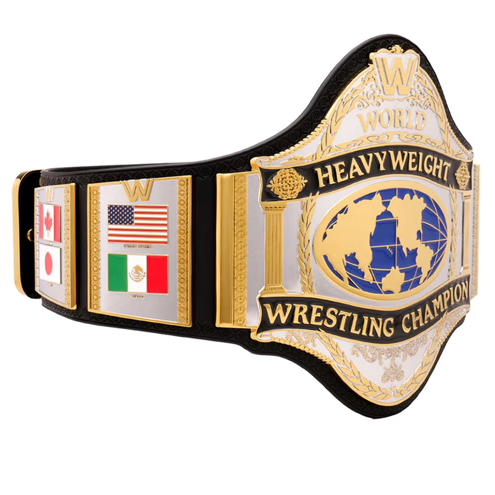 WWE Championship 1986 Retro Replica Title Belt Replica – 6mm Brass Plates | Adult Size