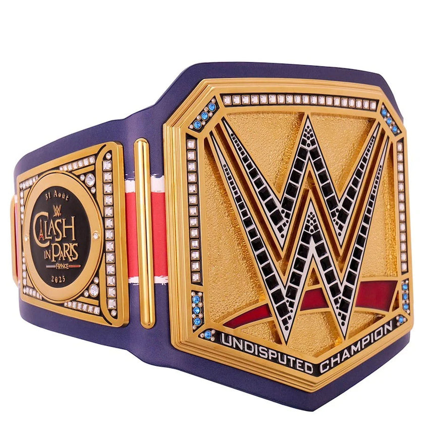 WWE Clash In Paris 2025 Replica Title Belt – 6mm Brass Plates | Adult Size