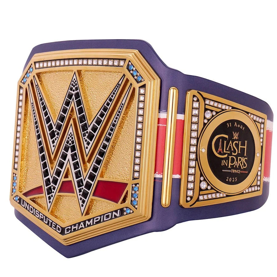 WWE Clash In Paris 2025 Replica Title Belt – 6mm Brass Plates | Adult Size