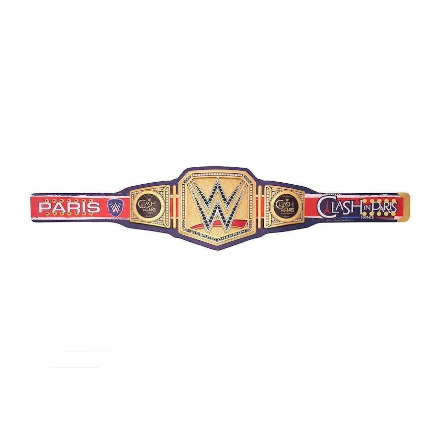 WWE Clash In Paris 2025 Replica Title Belt – 6mm Brass Plates | Adult Size