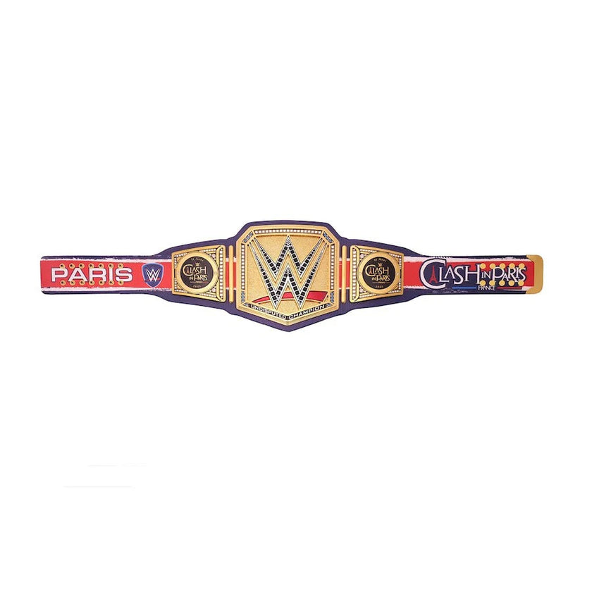 WWE Clash In Paris 2025 Replica Title Belt – 6mm Brass Plates | Adult Size