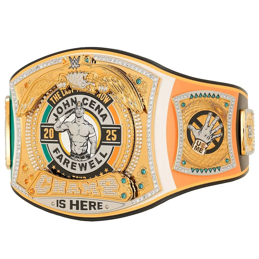 John Cena Farewell Tour 2025 Dublin Spinner Championship Replica Title Belt – 6mm Brass Plates | Adult Size
