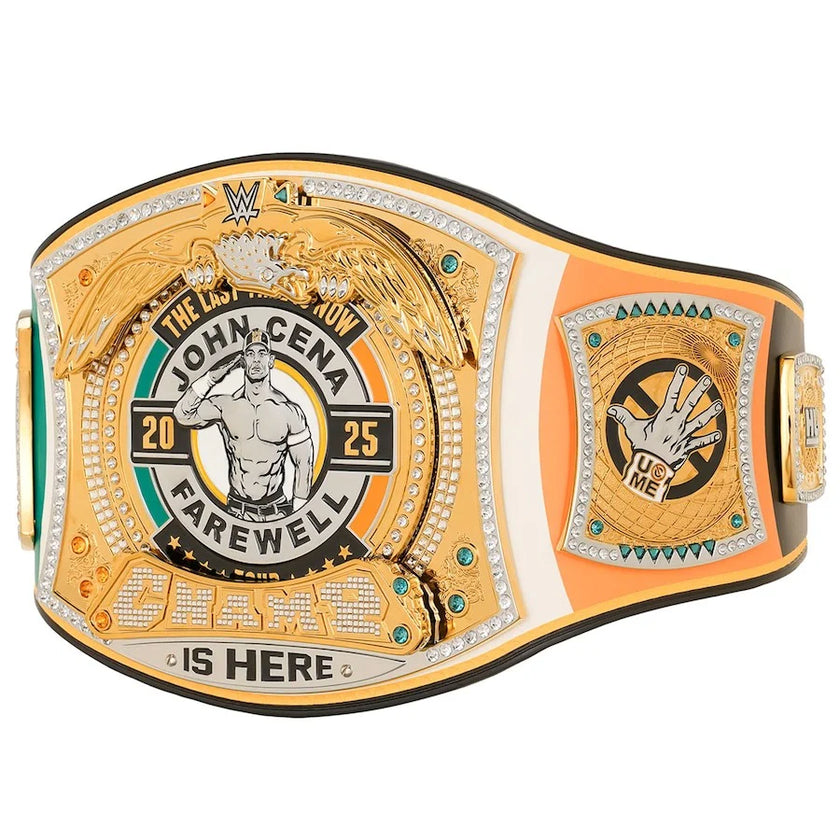 John Cena Farewell Tour 2025 Dublin Spinner Championship Replica Title Belt – 6mm Brass Plates | Adult Size