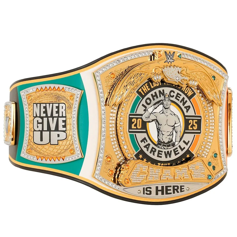 John Cena Farewell Tour 2025 Dublin Spinner Championship Replica Title Belt – 6mm Brass Plates | Adult Size