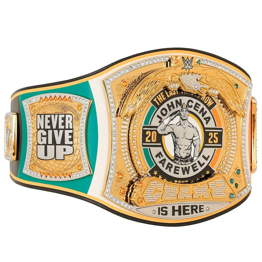John Cena Farewell Tour 2025 Dublin Spinner Championship Replica Title Belt – 6mm Brass Plates | Adult Size