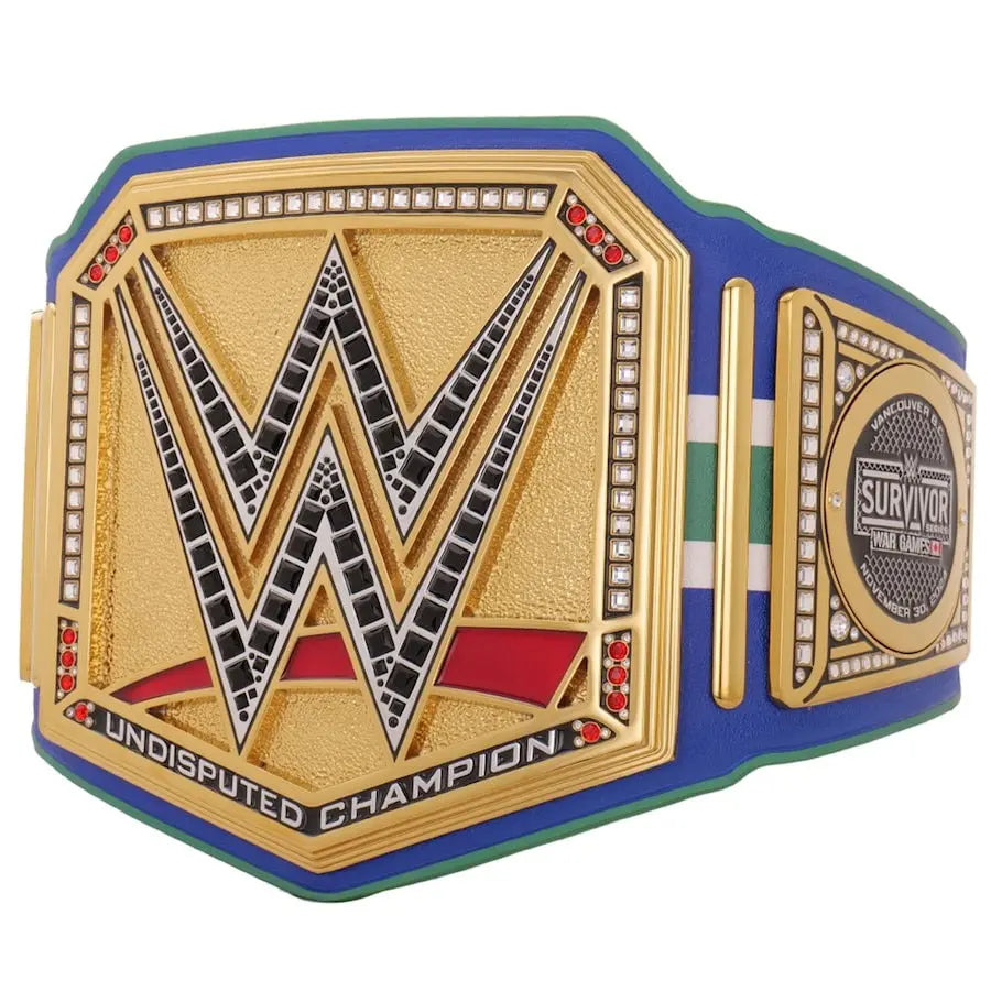 WWE Survivor Series War Games 2024 Championship Title Belt Replica – 6mm Brass Plates | Adult Size