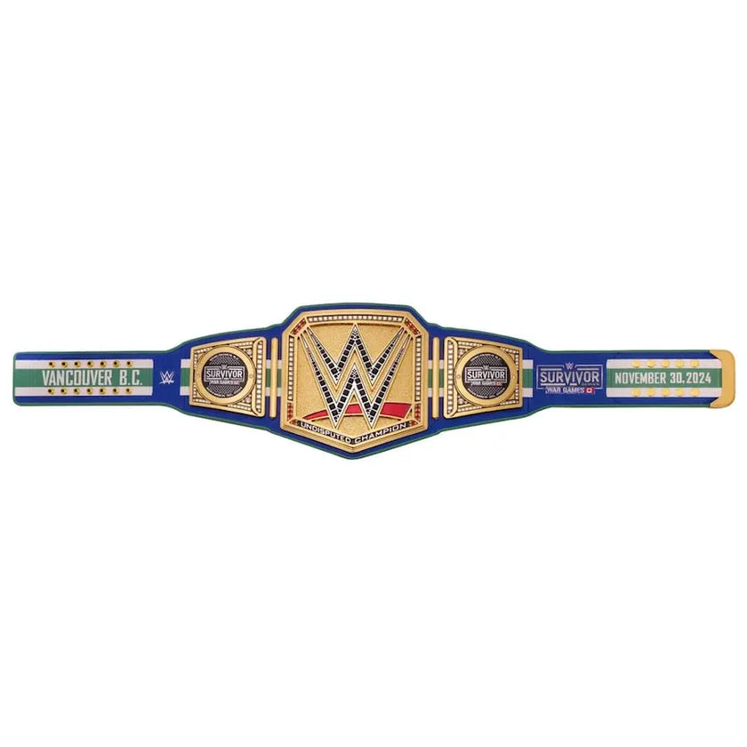 WWE Survivor Series War Games 2024 Championship Title Belt Replica – 6mm Brass Plates | Adult Size