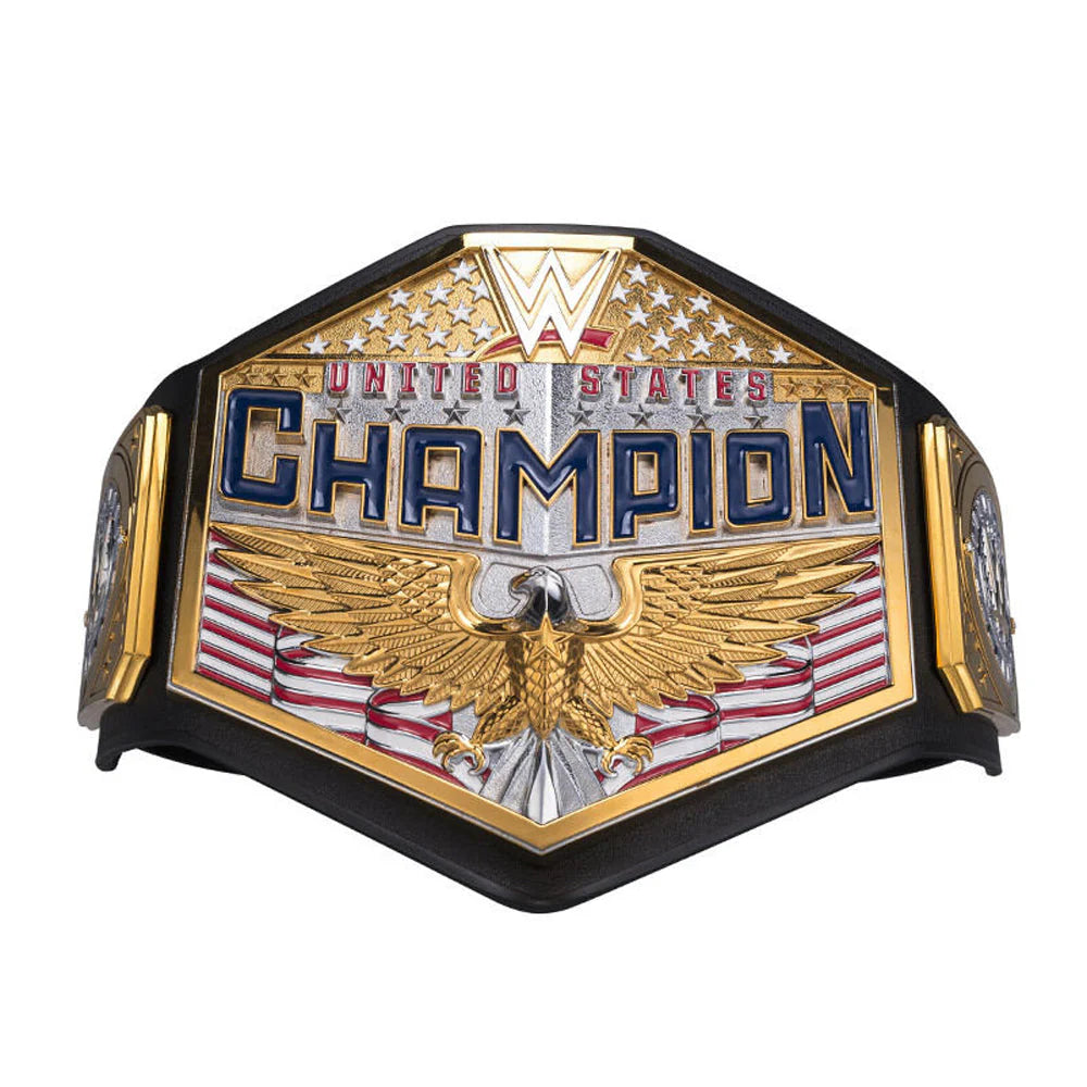 WWE World Heavyweight Championship Belt United States Champion Replica – 6mm Brass Plates | Adult Size