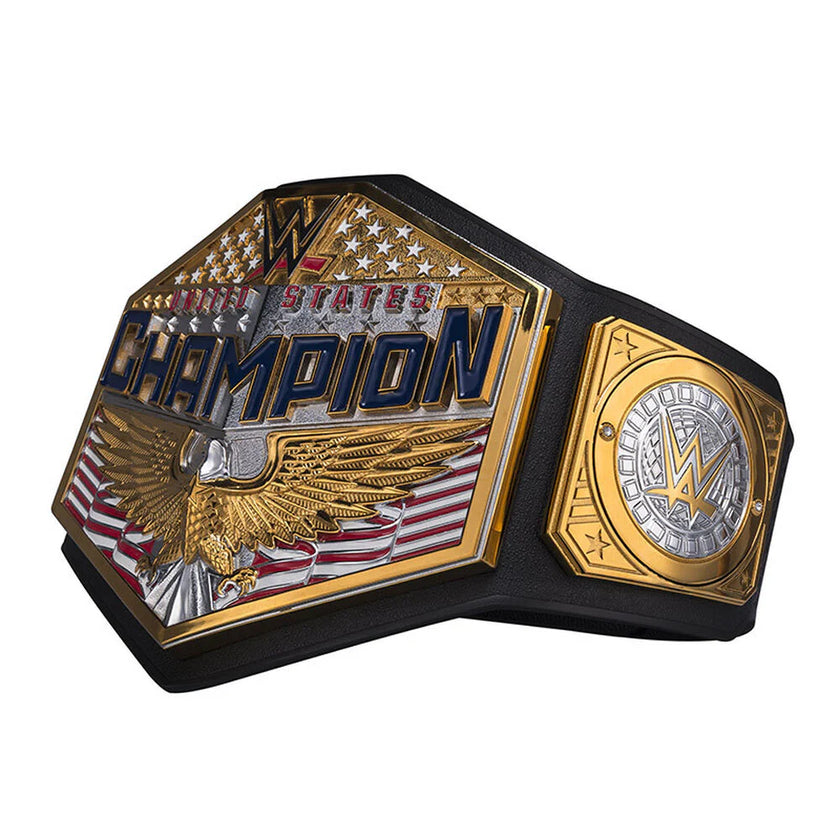 WWE World Heavyweight Championship Belt United States Champion Replica – 6mm Brass Plates | Adult Size